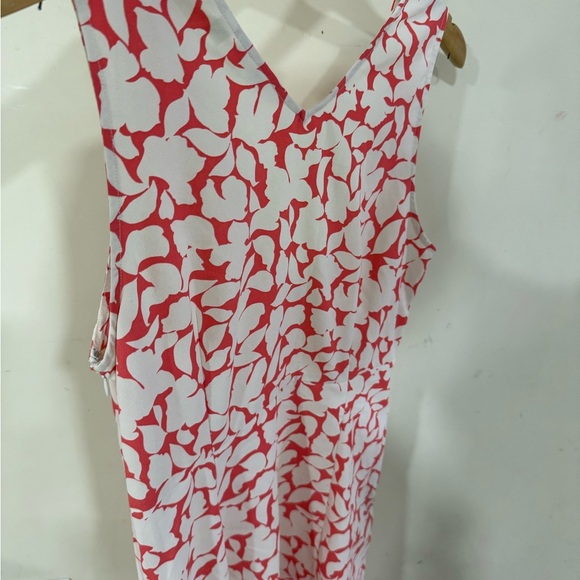 UNIQLO Size-S Floral Sleeveless Dress - Red and White - Picture 3 of 10